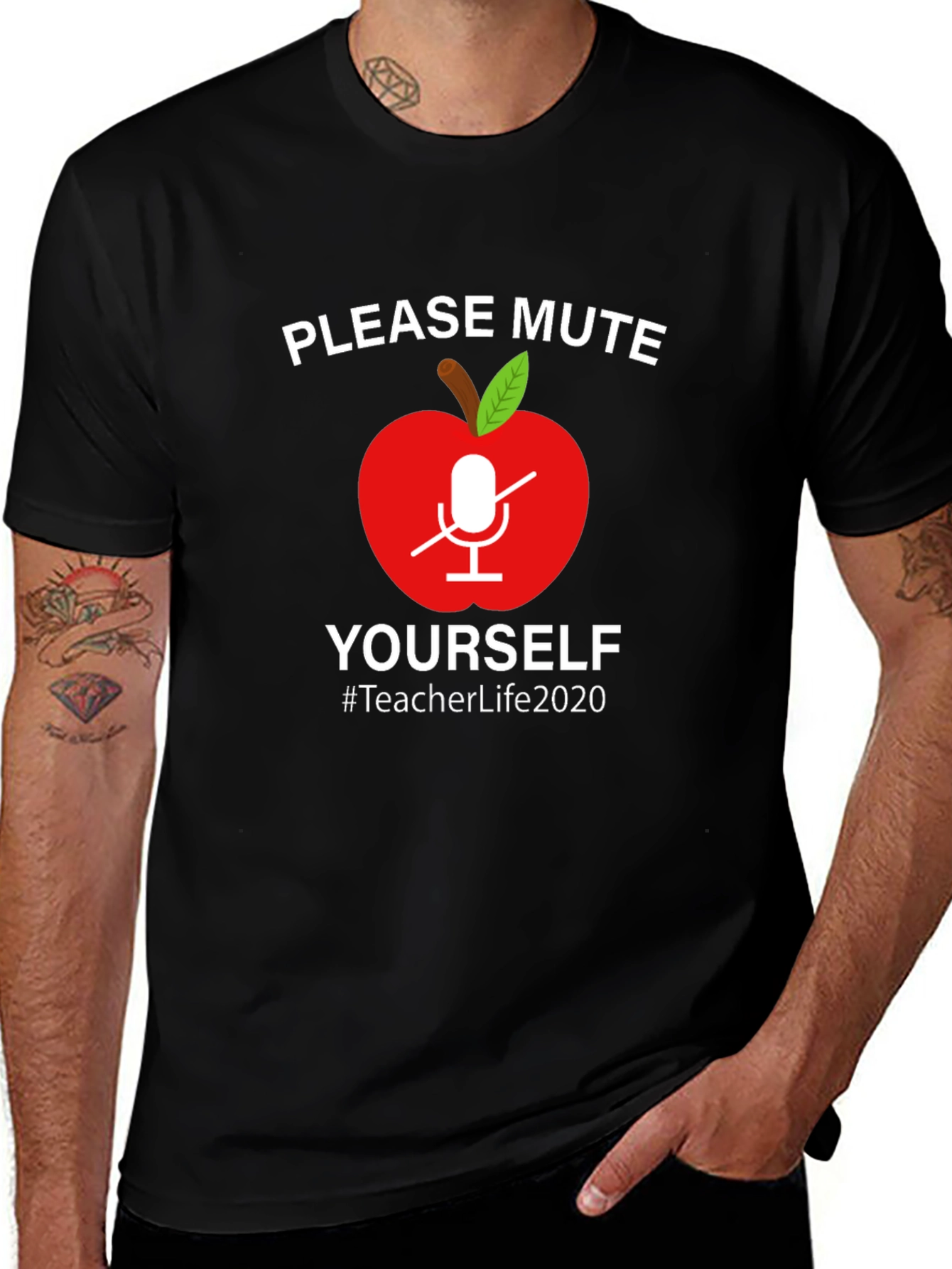 Teacher Life 2020 Mute Yourself Graphic Tee