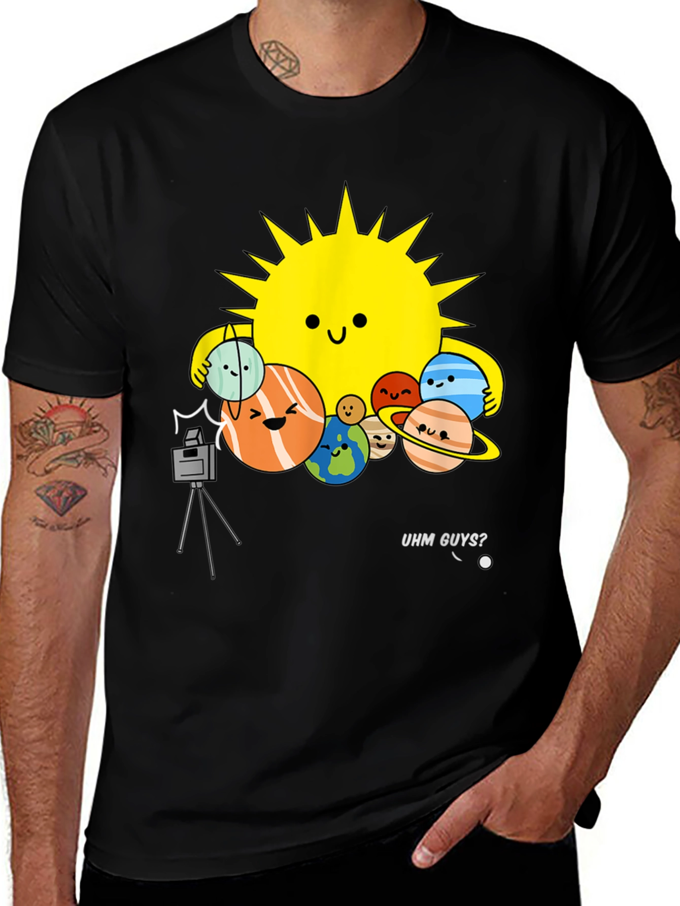 Variant 17 of Solar System Group Photo T-Shirt