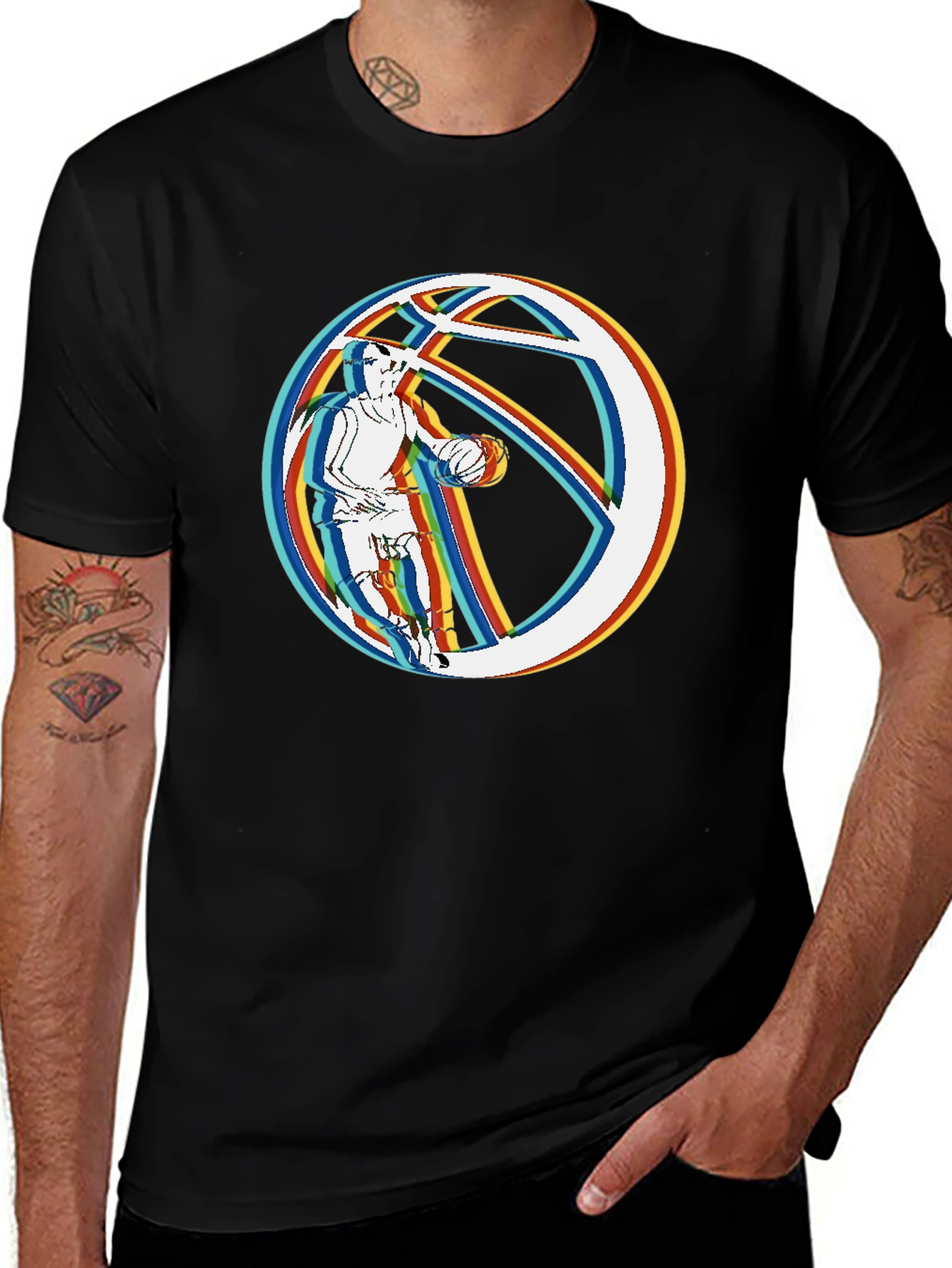 Variant 5 of Basketball Player Graphic T-Shirt
