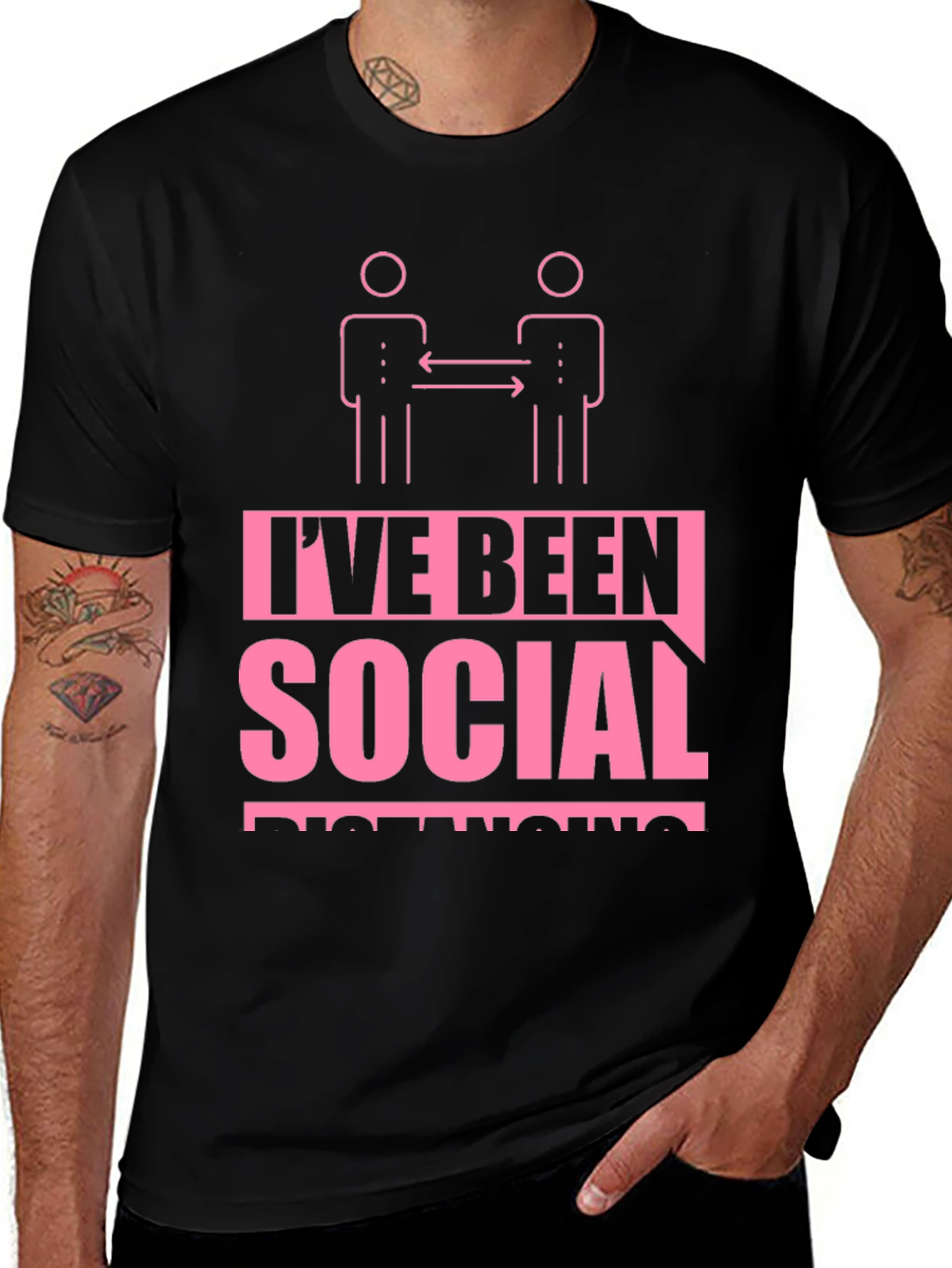 Variant 11 of Social Distancing Graphic Tee - Unisex