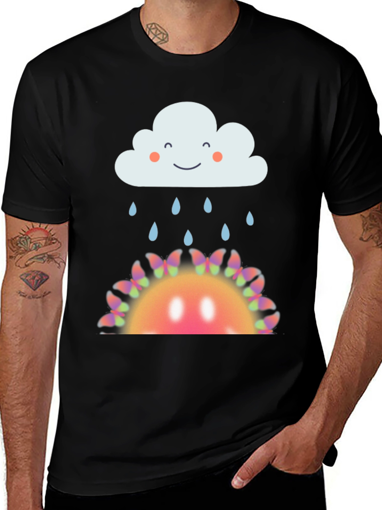 Variant 15 of Cloud & Butterfly Sun Graphic Tee