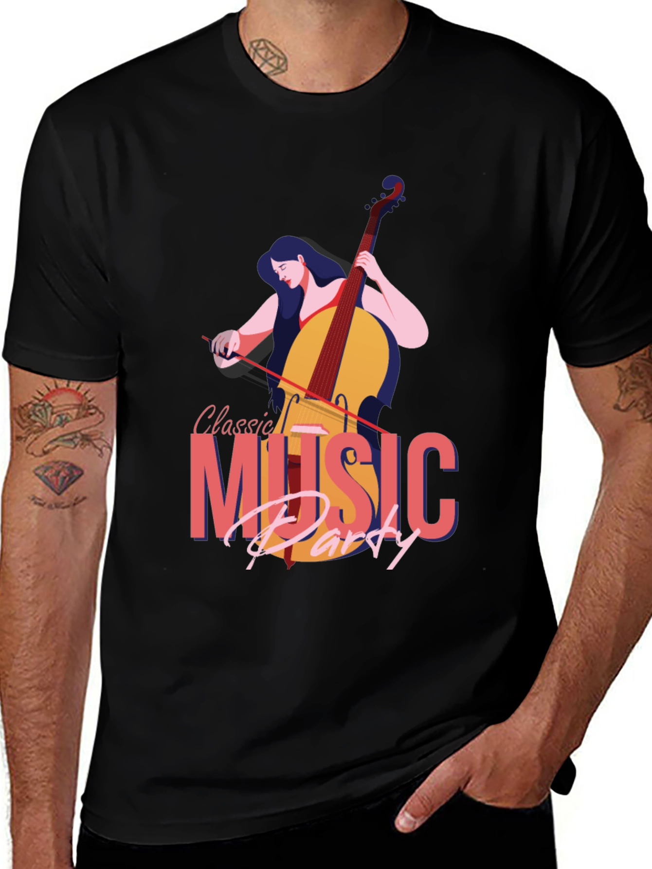 Variant 2 of Classic Music Party Graphic T-Shirt