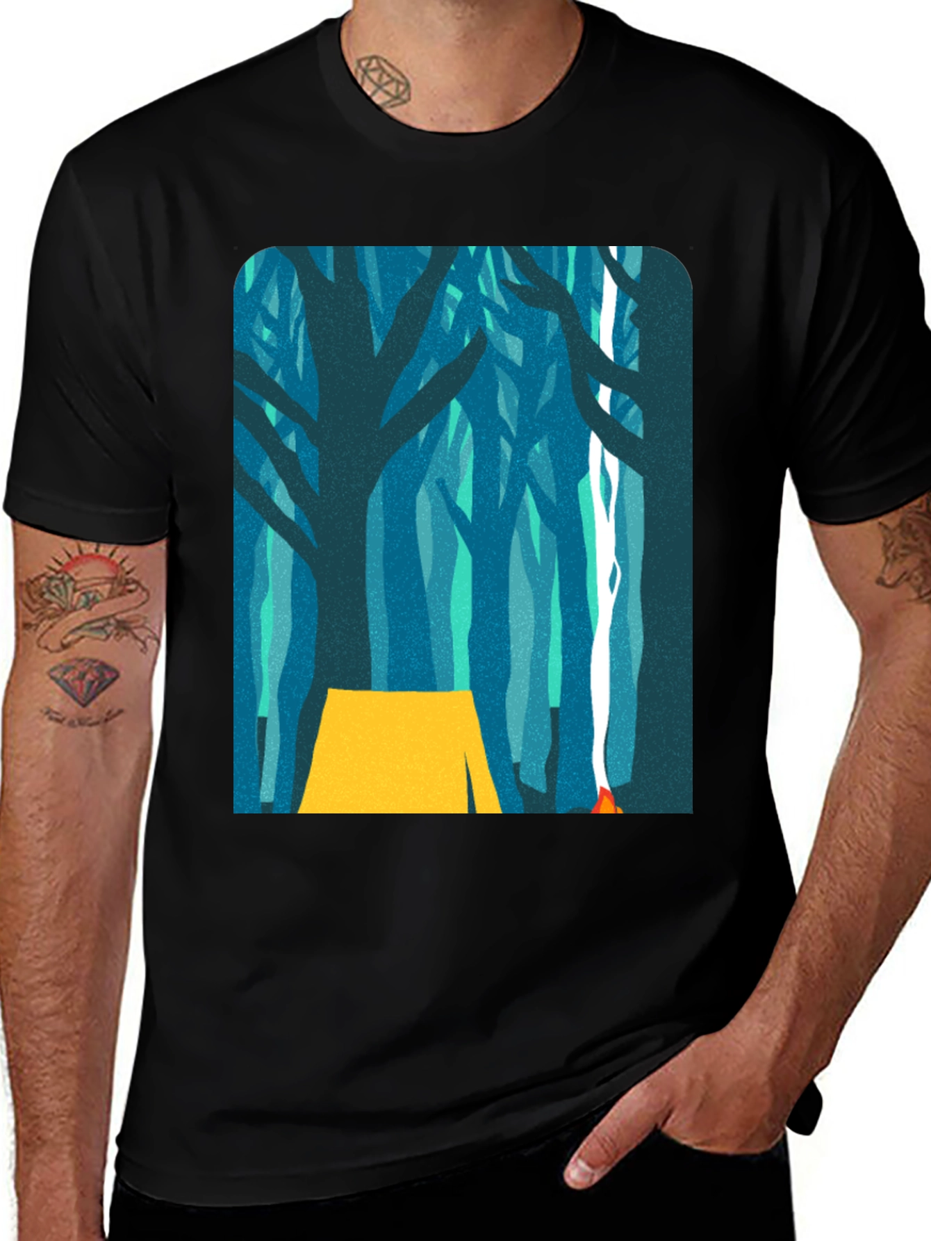 Variant 3 of Camping in the Woods T-Shirt