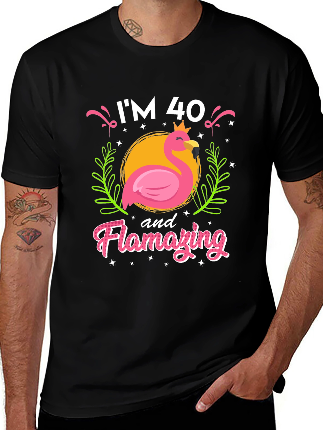 Variant 18 of I'm 40 and Flamazing T-Shirt