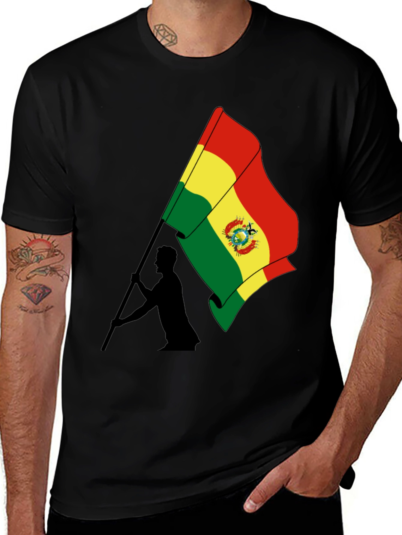 Bolivia Flag Graphic T-Shirt