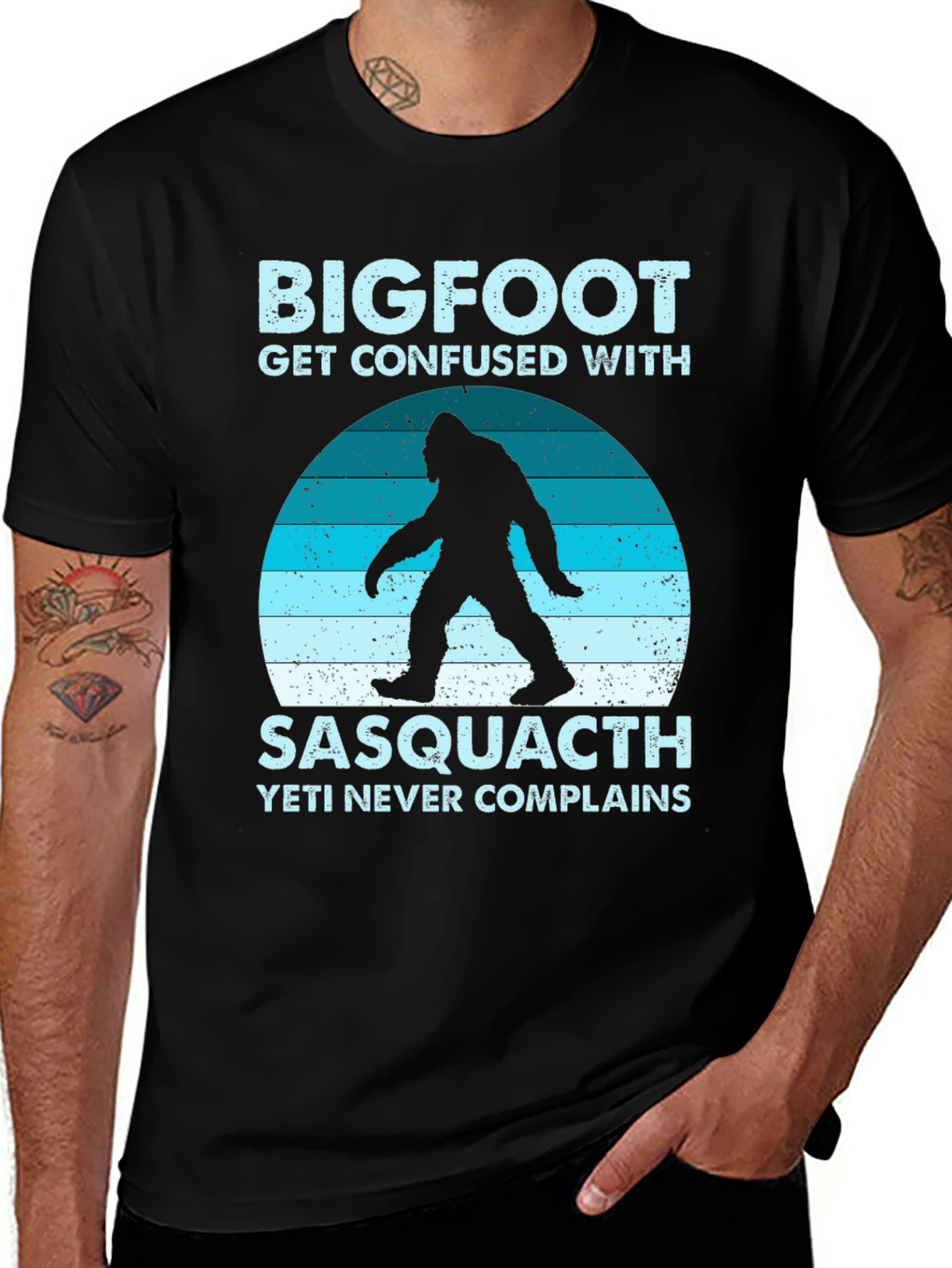 Variant 8 of Bigfoot Sasquatch T-Shirt - Yeti Never Complains