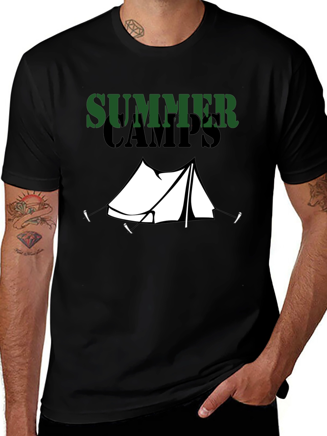 Variant 9 of Summer Camps Graphic Tee - Camping Adventure T-Shirt