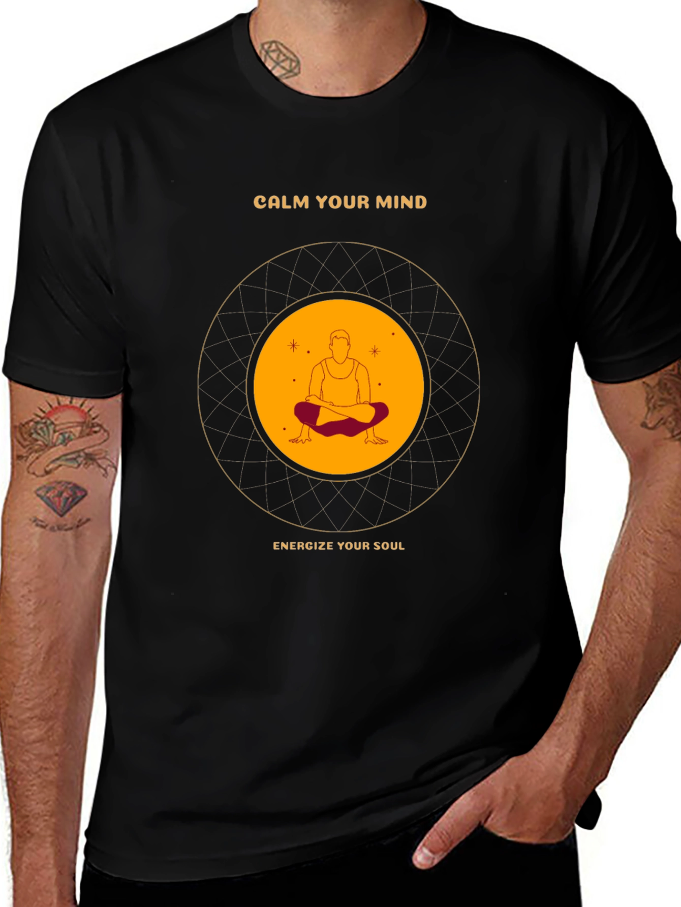 Variant 19 of Mindful Meditation Graphic Tee - Calm Your Mind