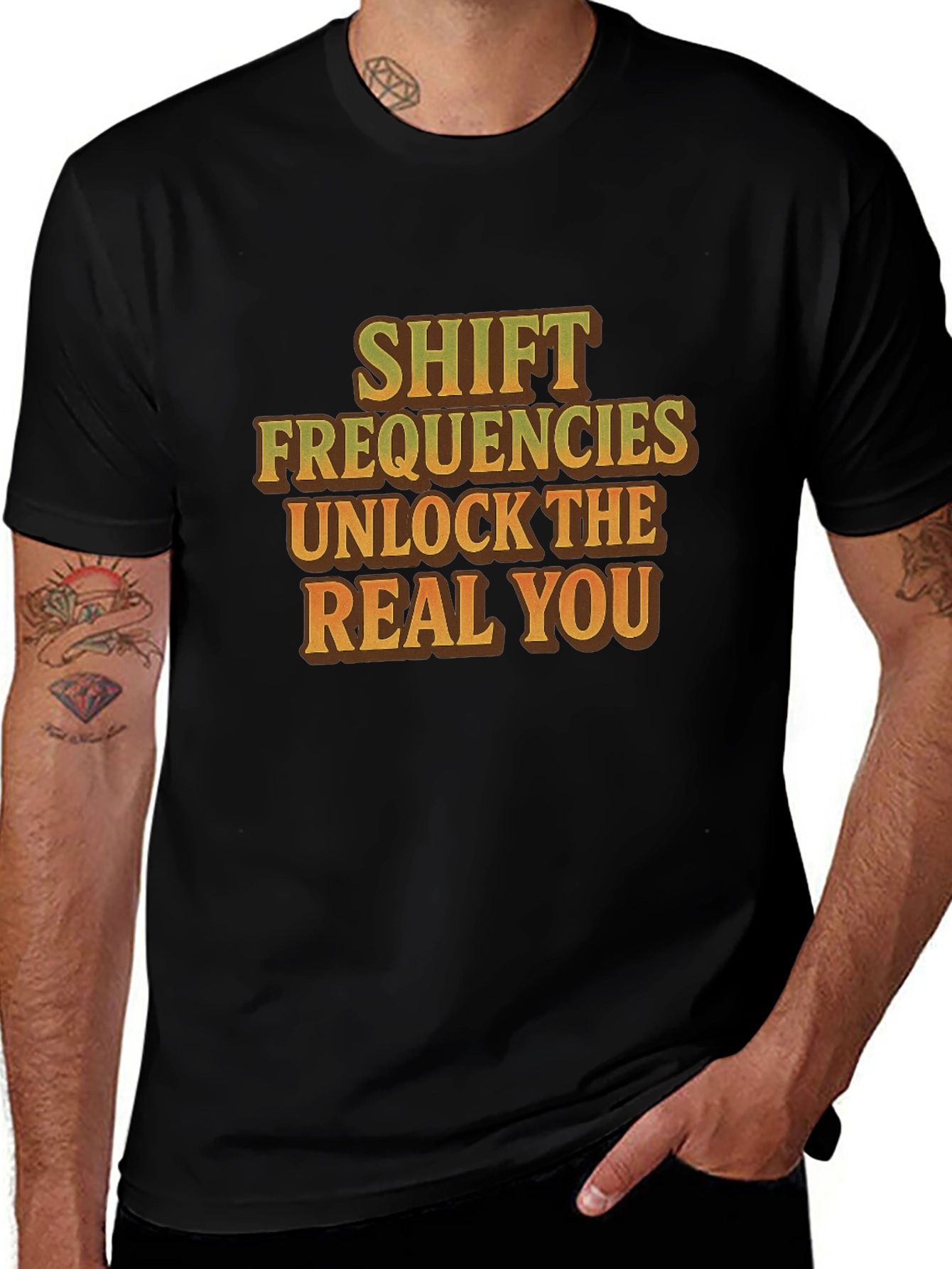 Variant 29 of Shift Frequencies Tee - Unlock The Real You