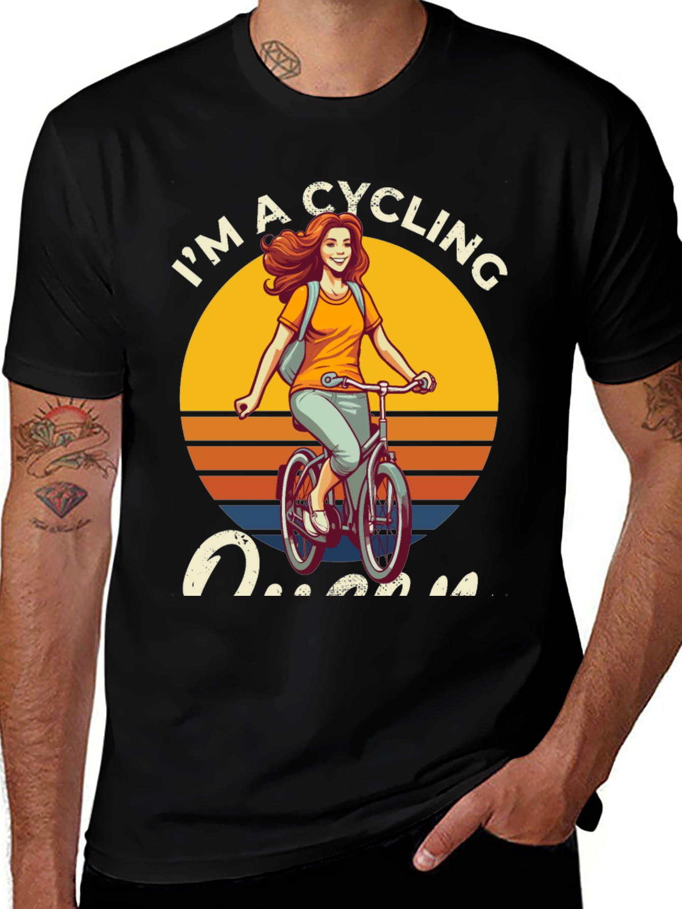Variant 16 of Cycling Queen Graphic T-Shirt