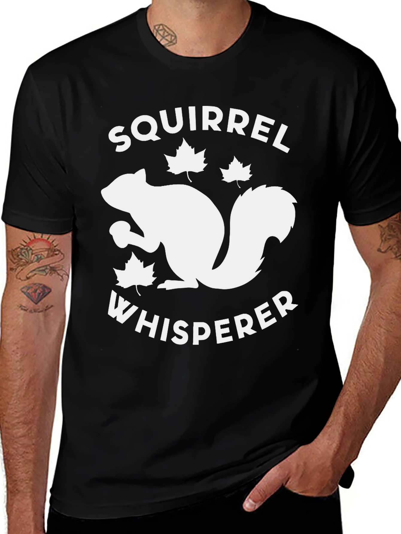 Variant 16 of Squirrel Whisperer Graphic T-Shirt - Funny Animal Lover Tee