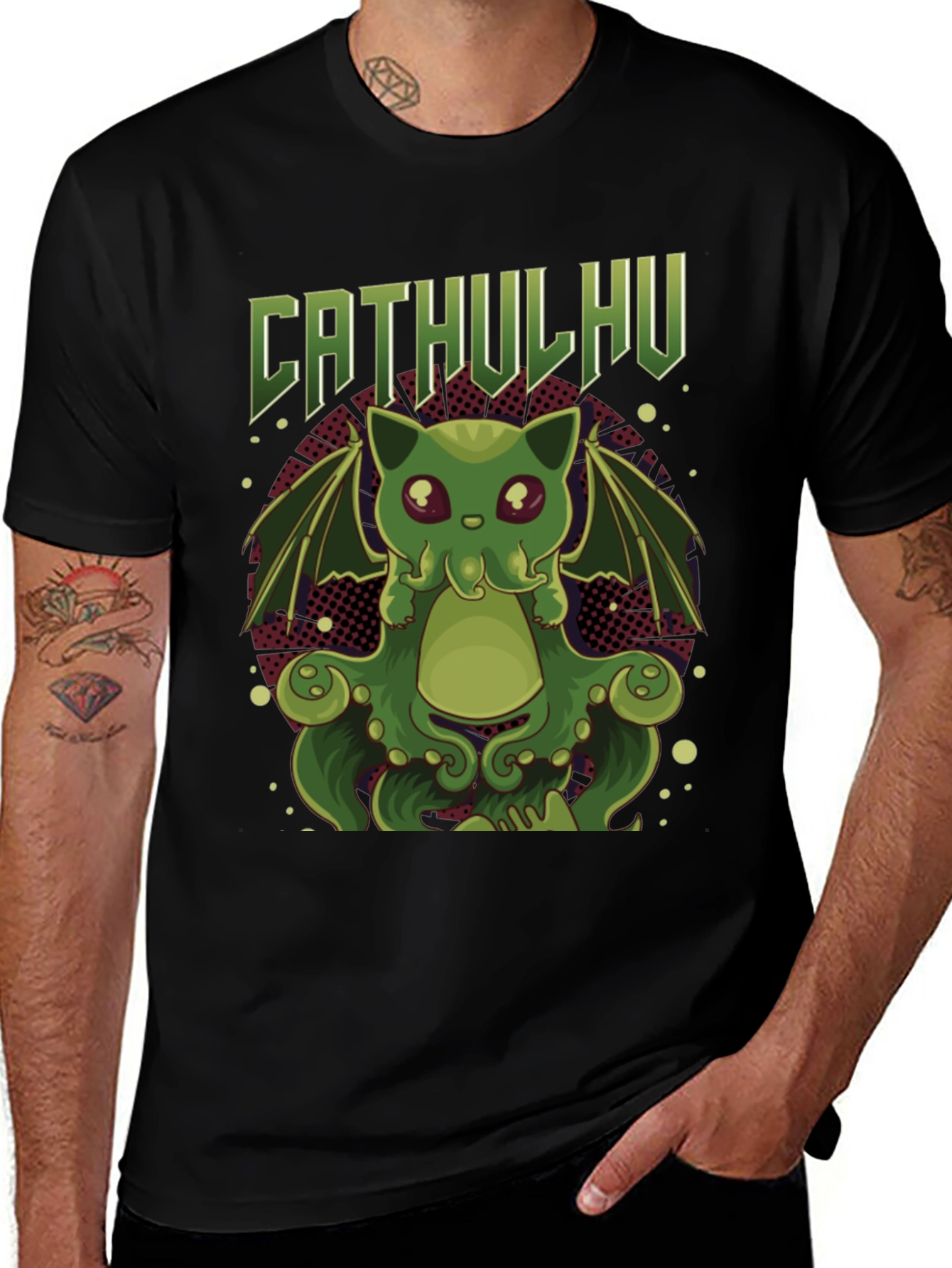CATHULHU T-Shirt - Cute Cat Cthulhu Design