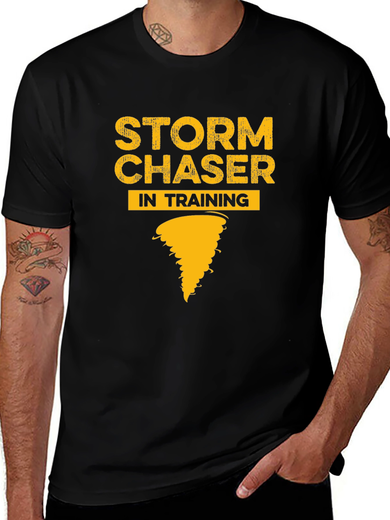 Variant 27 of Storm Chaser in Training T-Shirt - Weather Enthusiast Tee
