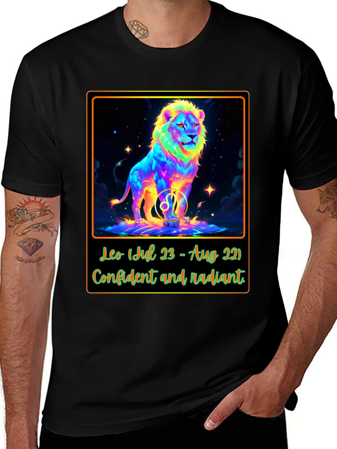 Leo Zodiac T-Shirt: Confident & Radiant Design