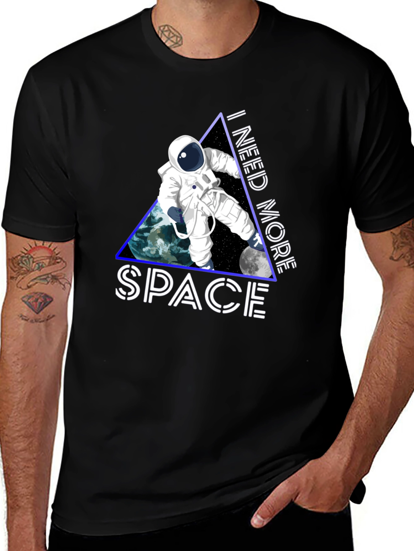 Variant 16 of I Need More Space T-Shirt - Astronaut Graphic Tee