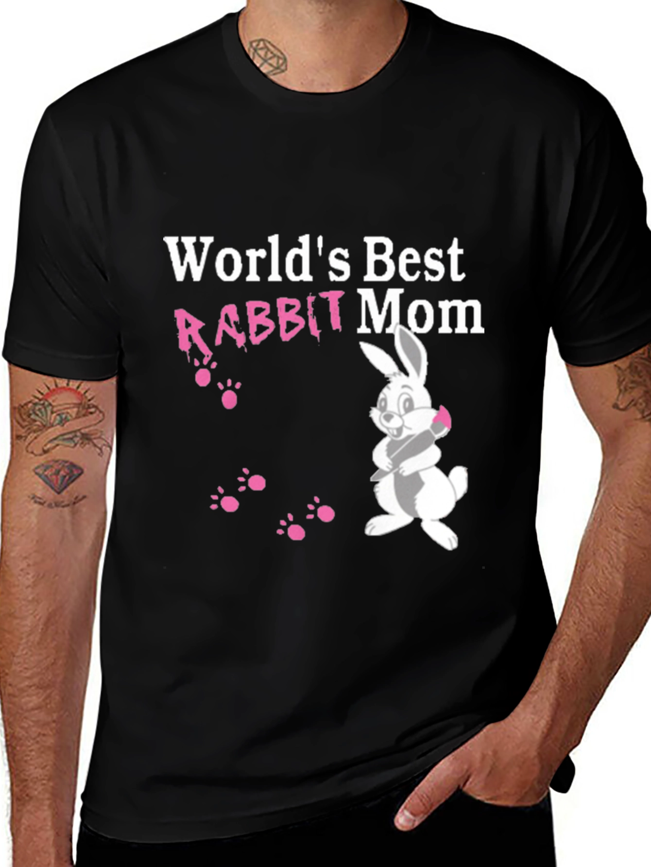 Variant 30 of World's Best Rabbit Mom Graphic T-Shirt