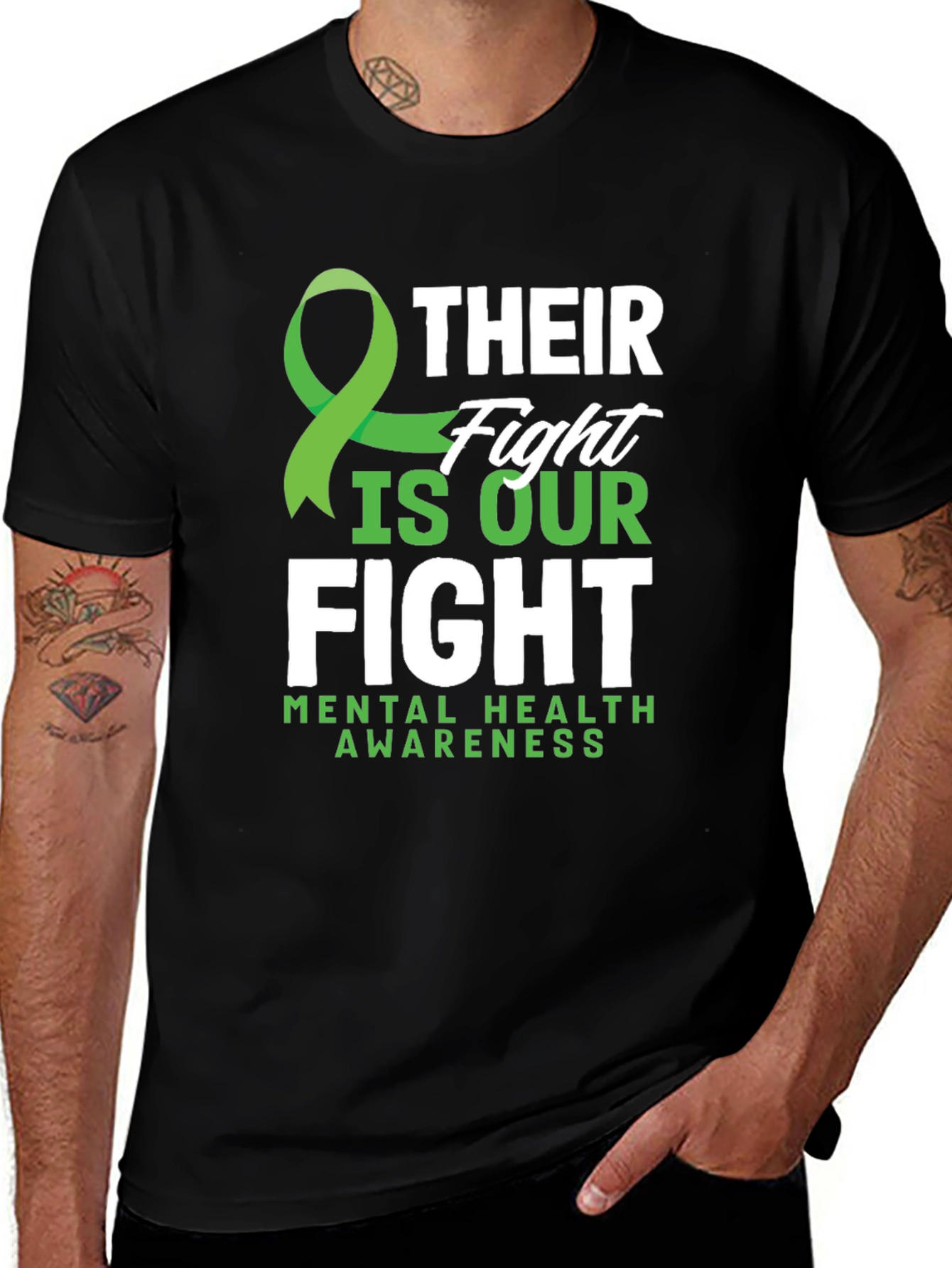 Variant 26 of Mental Health Awareness T-Shirt - Their Fight Is Our Fight