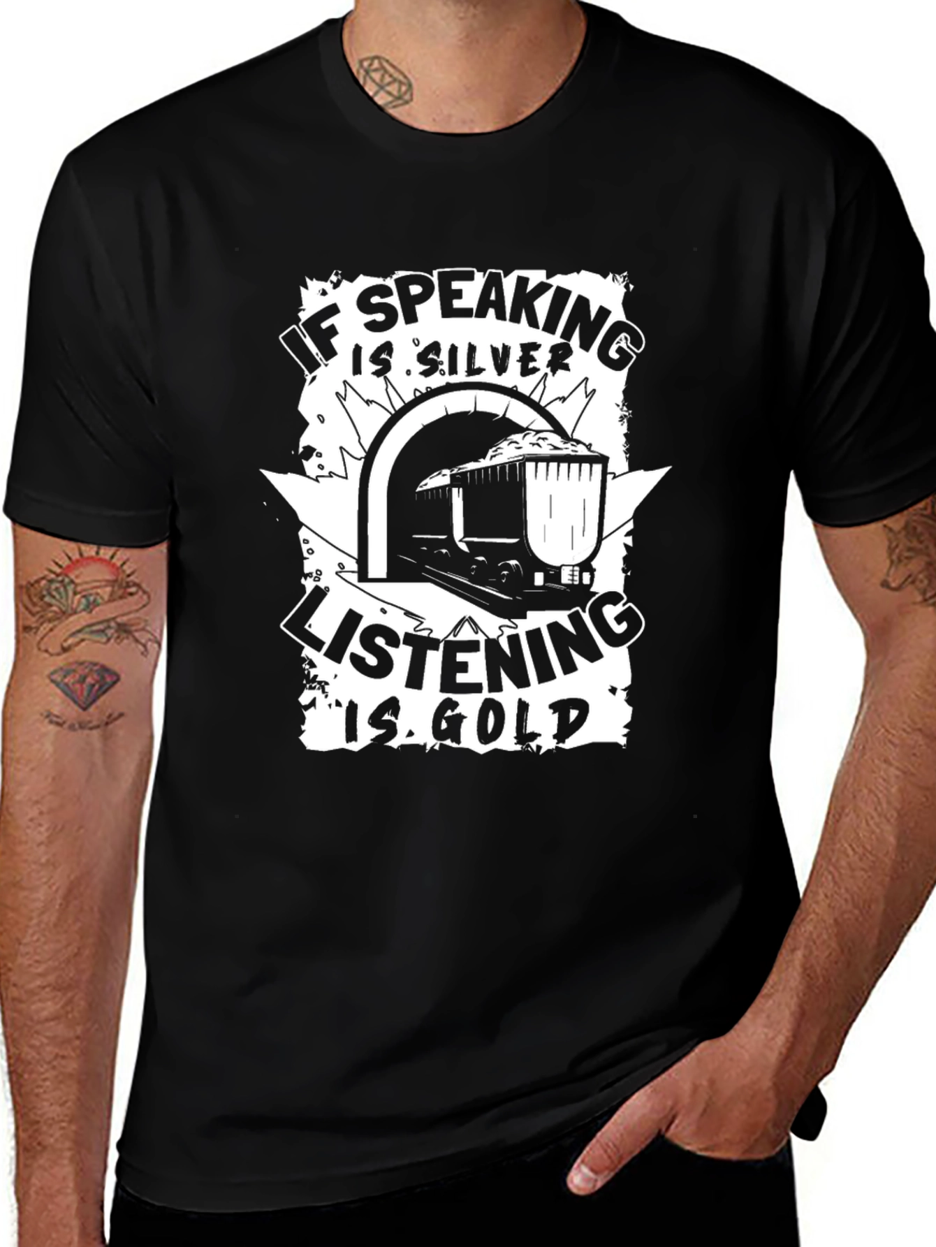Variant 20 of If Speaking is Silver Listening is Gold T-Shirt