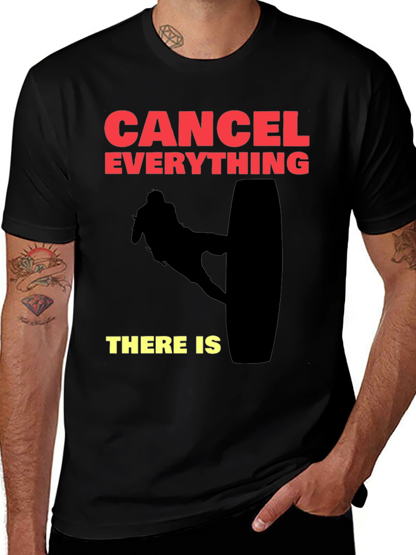 Cancel Everything T-Shirt - Wakeboarder Design
