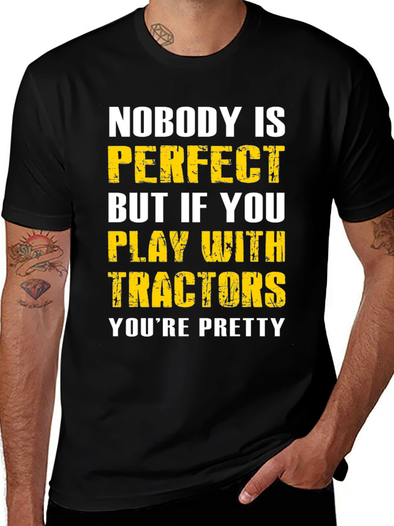 Variant 28 of Tractor Lover T-Shirt - Nobody's Perfect