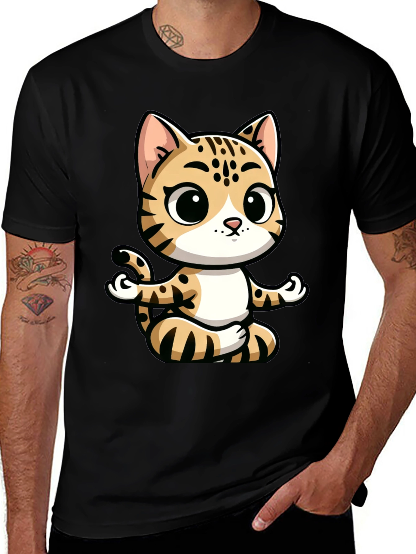 Variant 7 of Yoga Cat Graphic Tee