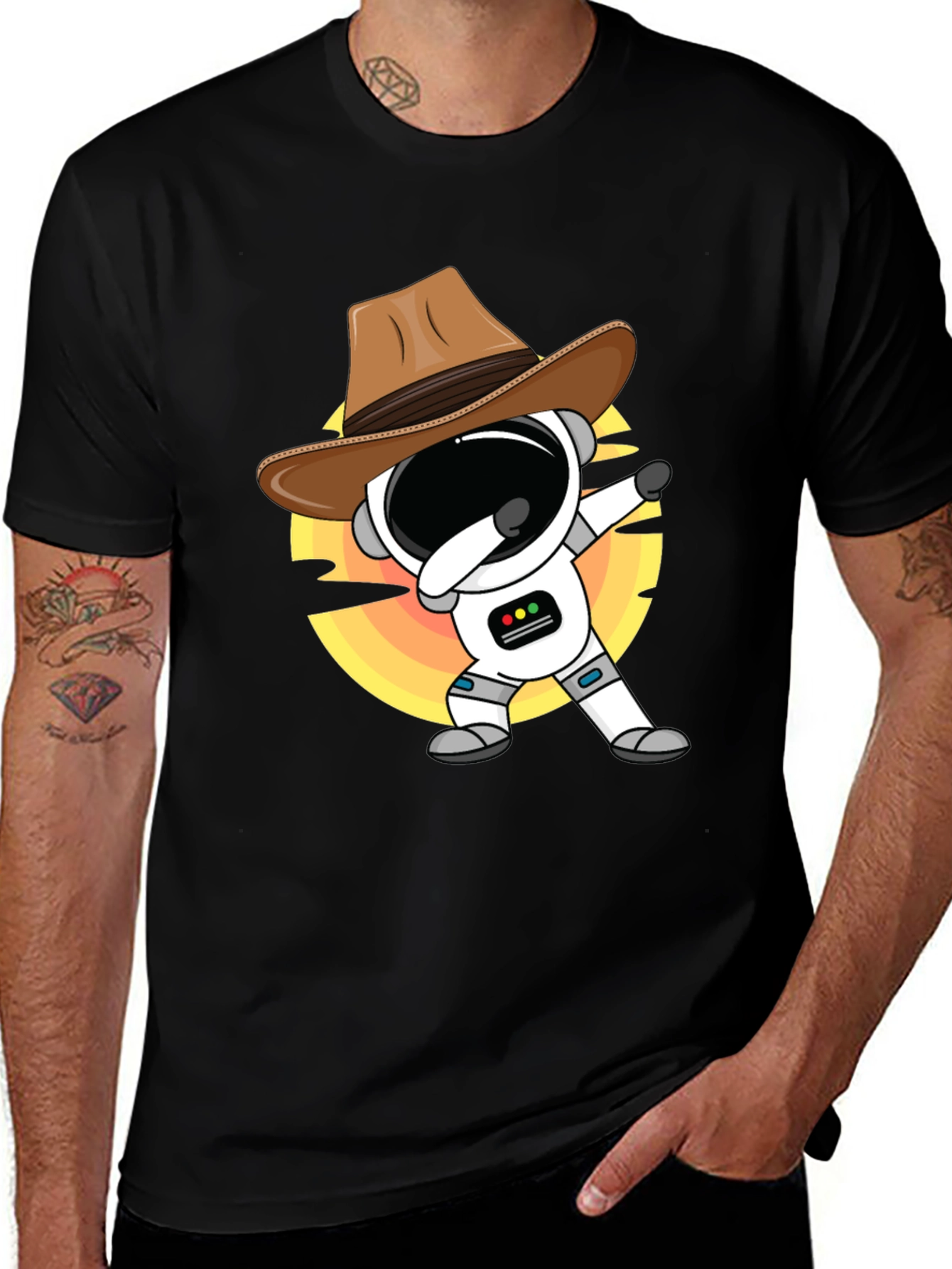 Variant 21 of Astronaut Cowboy T-Shirt - Space Western Tee