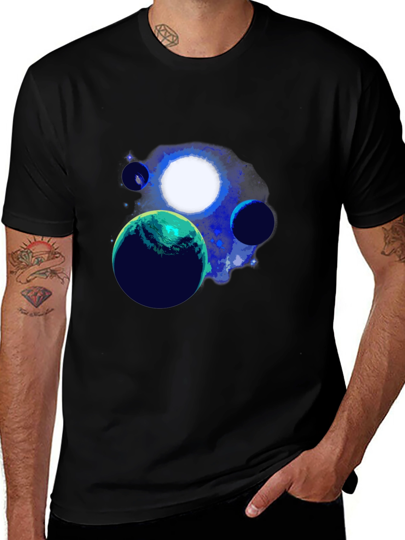 Variant 26 of Planetary T-Shirt - Galactic Design