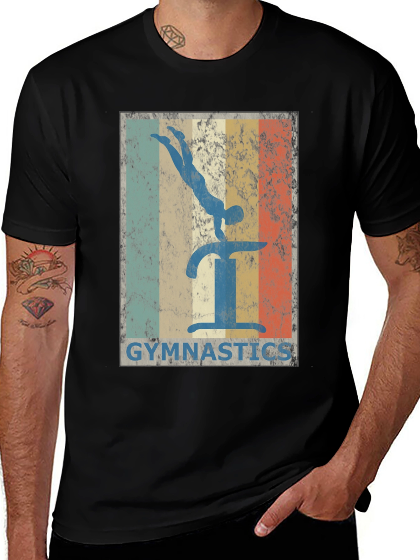 Variant 21 of Vintage Gymnastics T-Shirt - Retro Style