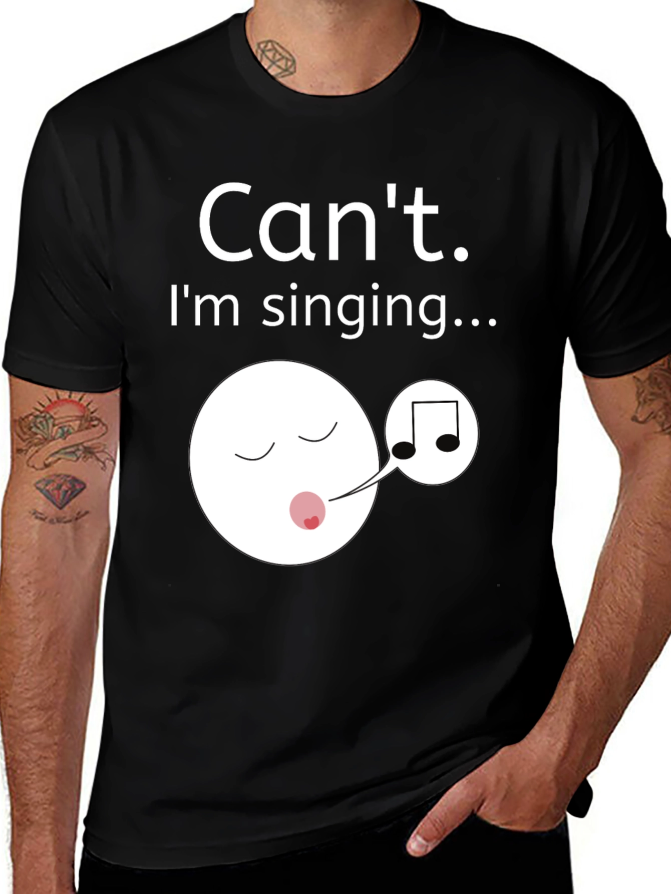 Variant 12 of Can't I'm Singing T-Shirt - Funny Music Lover Tee