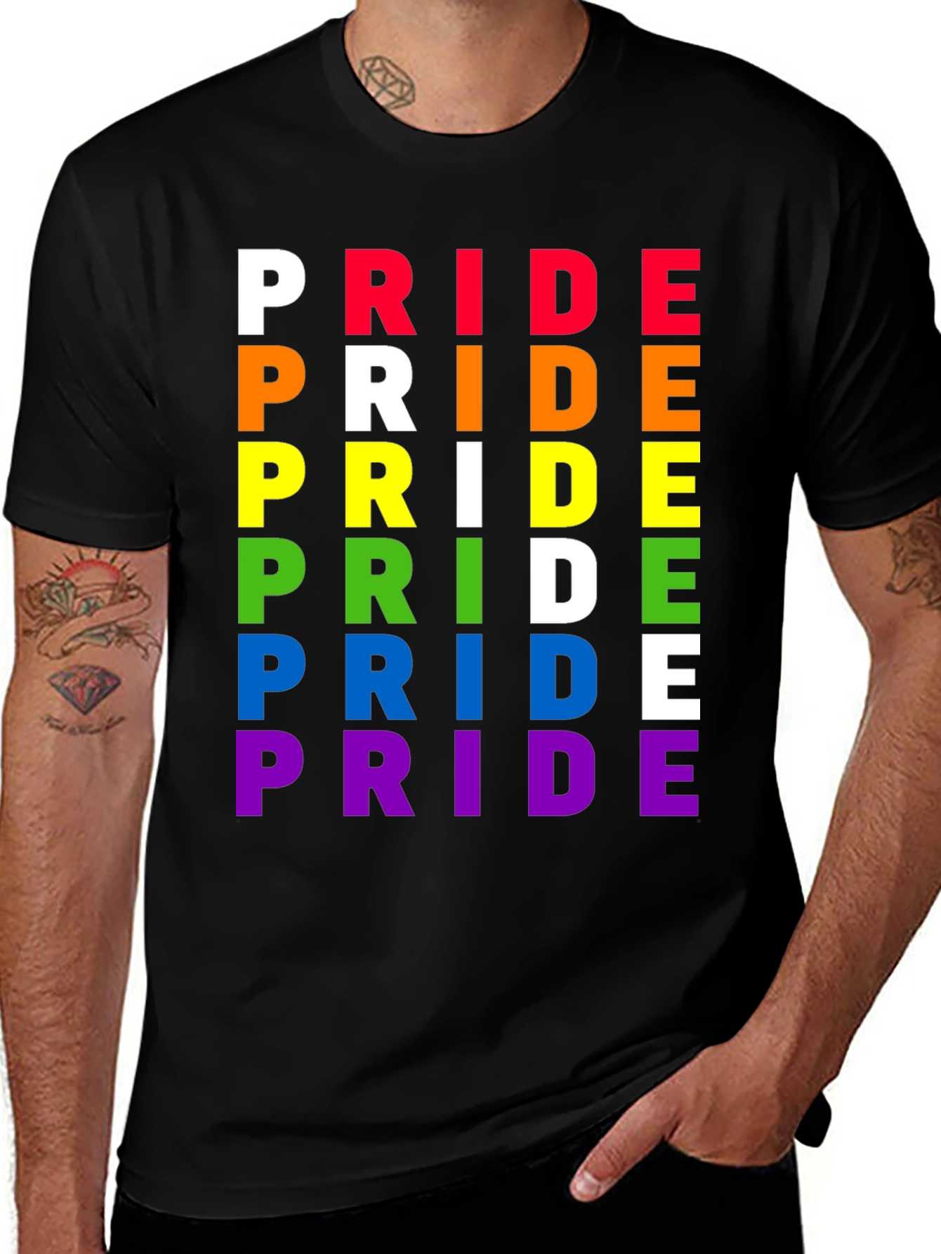 Pride Rainbow Graphic Tee - LGBTQ+ Pride Shirt
