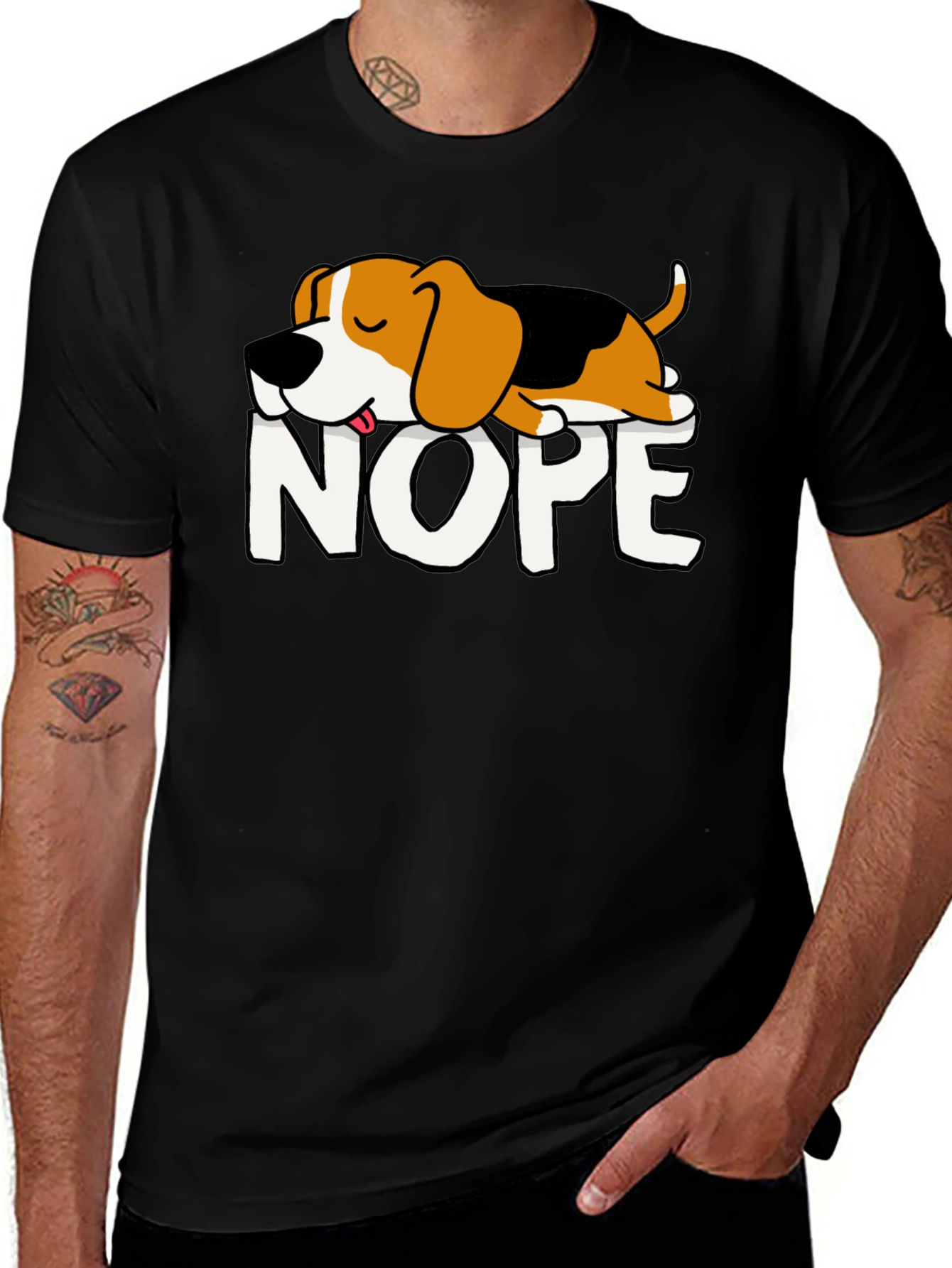 Variant 22 of Nope Dog Graphic Tee - Relaxed Fit