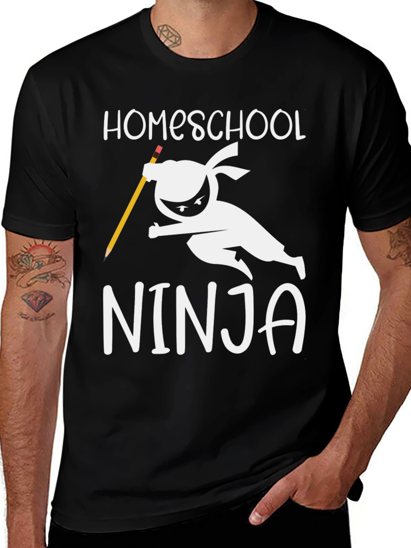 Variant 16 of Homeschool Ninja T-Shirt - Funny Back to School Tee
