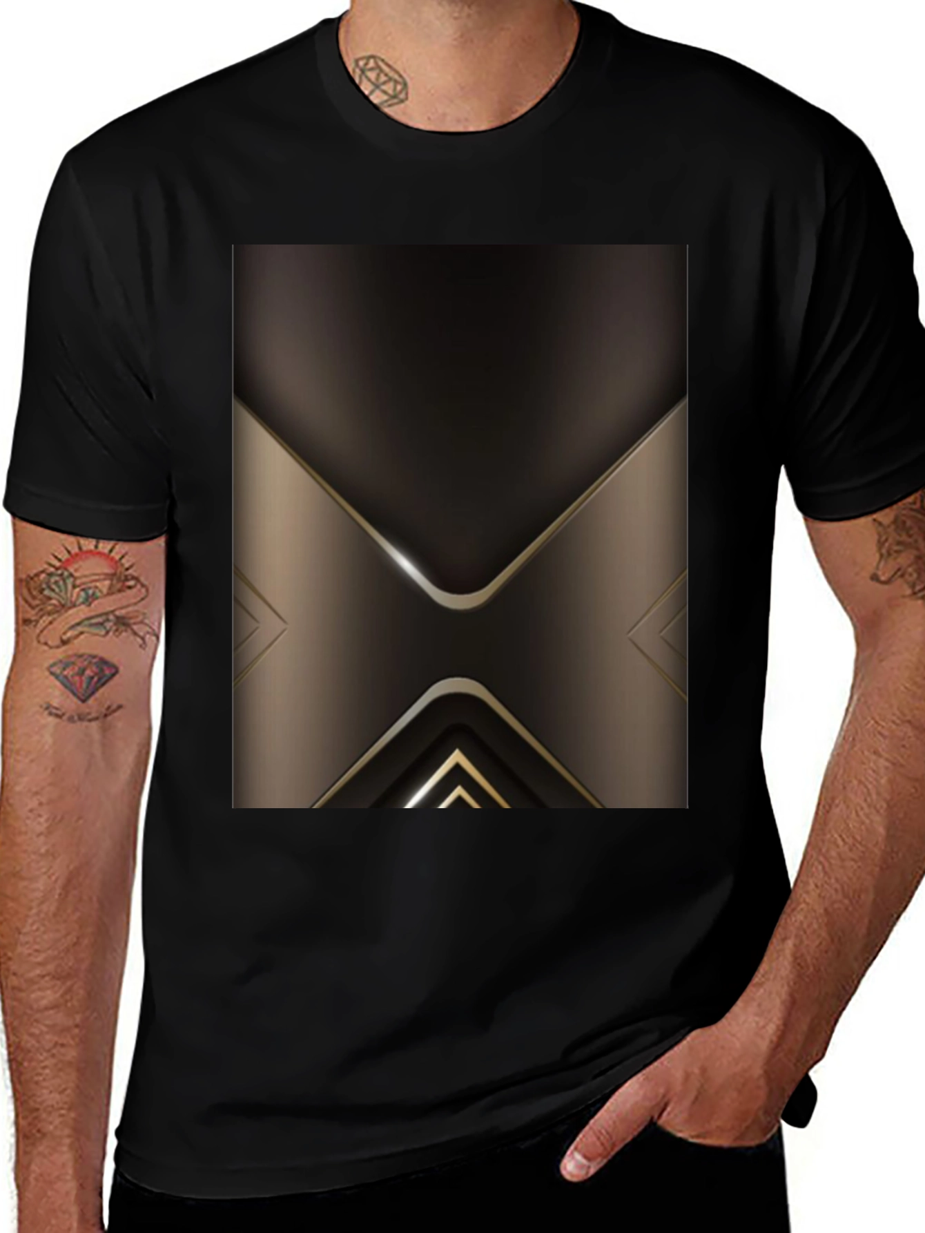 Variant 14 of Modern Geometric T-Shirt - Abstract Design