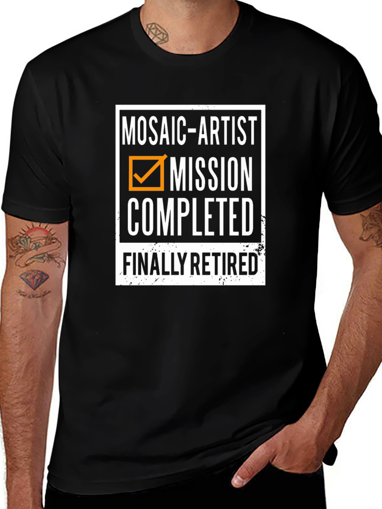 Variant 15 of Mosaic Artist Retirement T-Shirt - Mission Completed