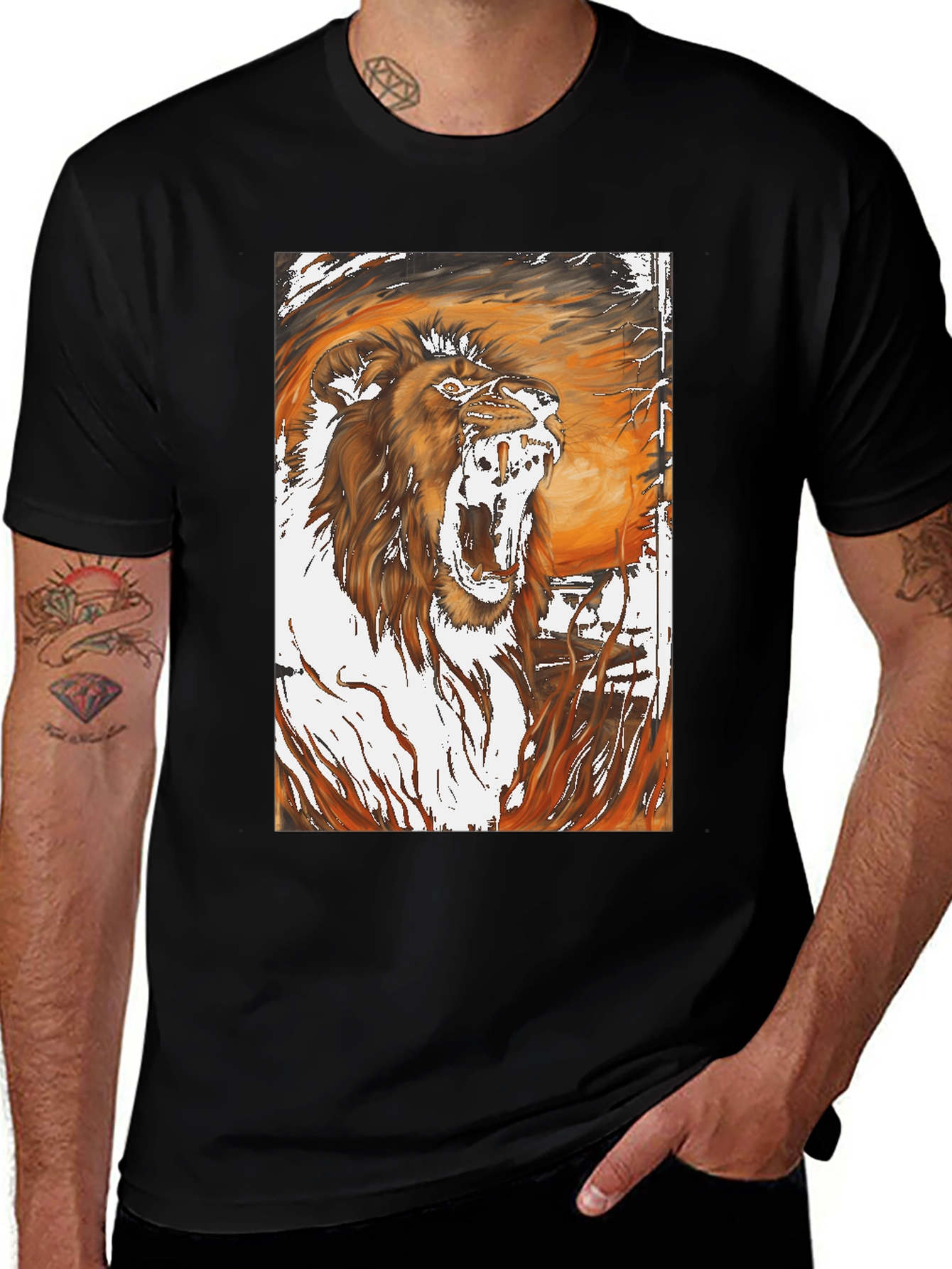 Variant 24 of Roaring Lion Graphic Print T-Shirt