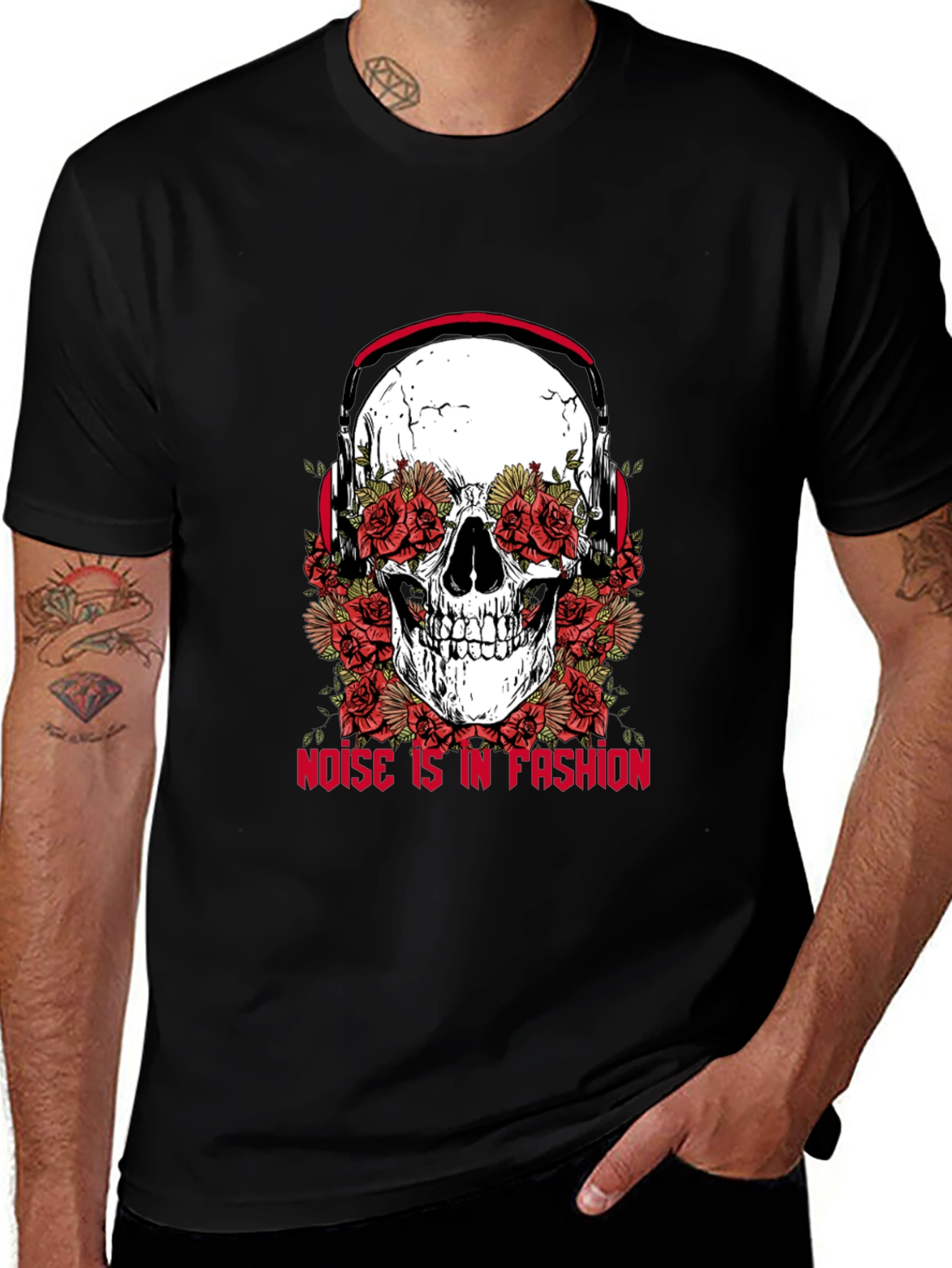 Skull and Roses Graphic Tee