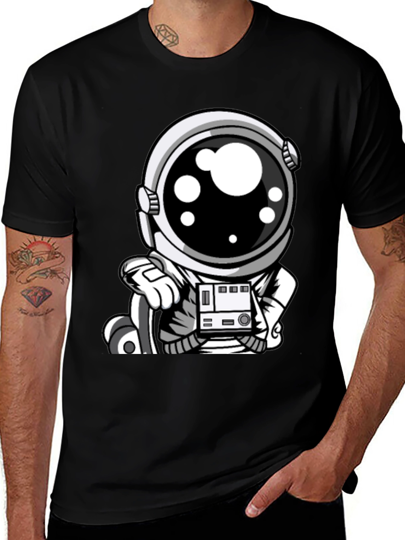 Variant 26 of Astronaut Graphic Tee - Cool Space Design