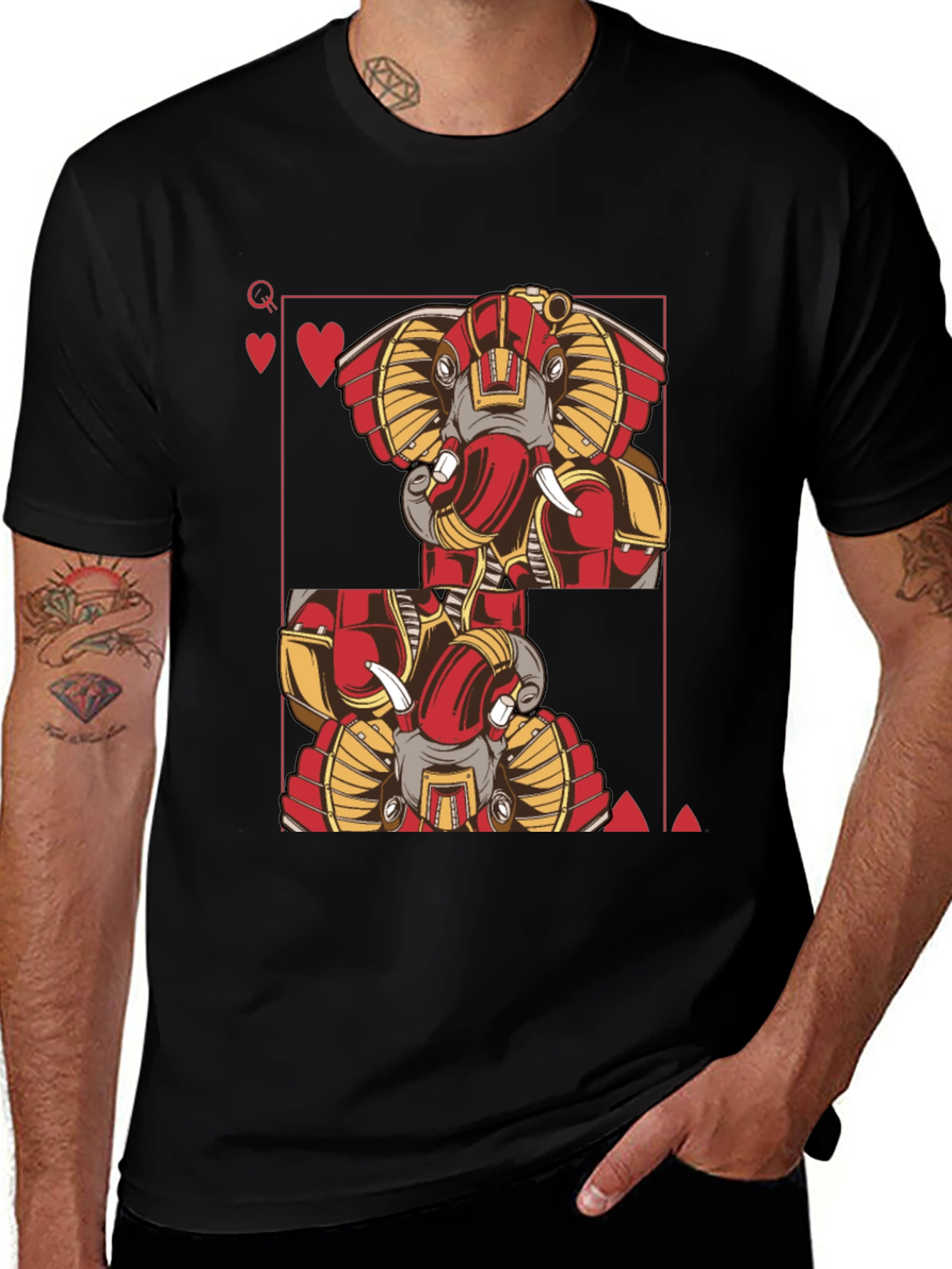 Elephant Queen of Hearts T-Shirt