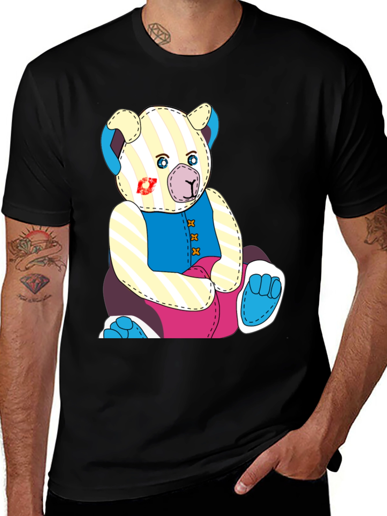 Variant 25 of Teddy Bear Graphic T-Shirt - Unique Design