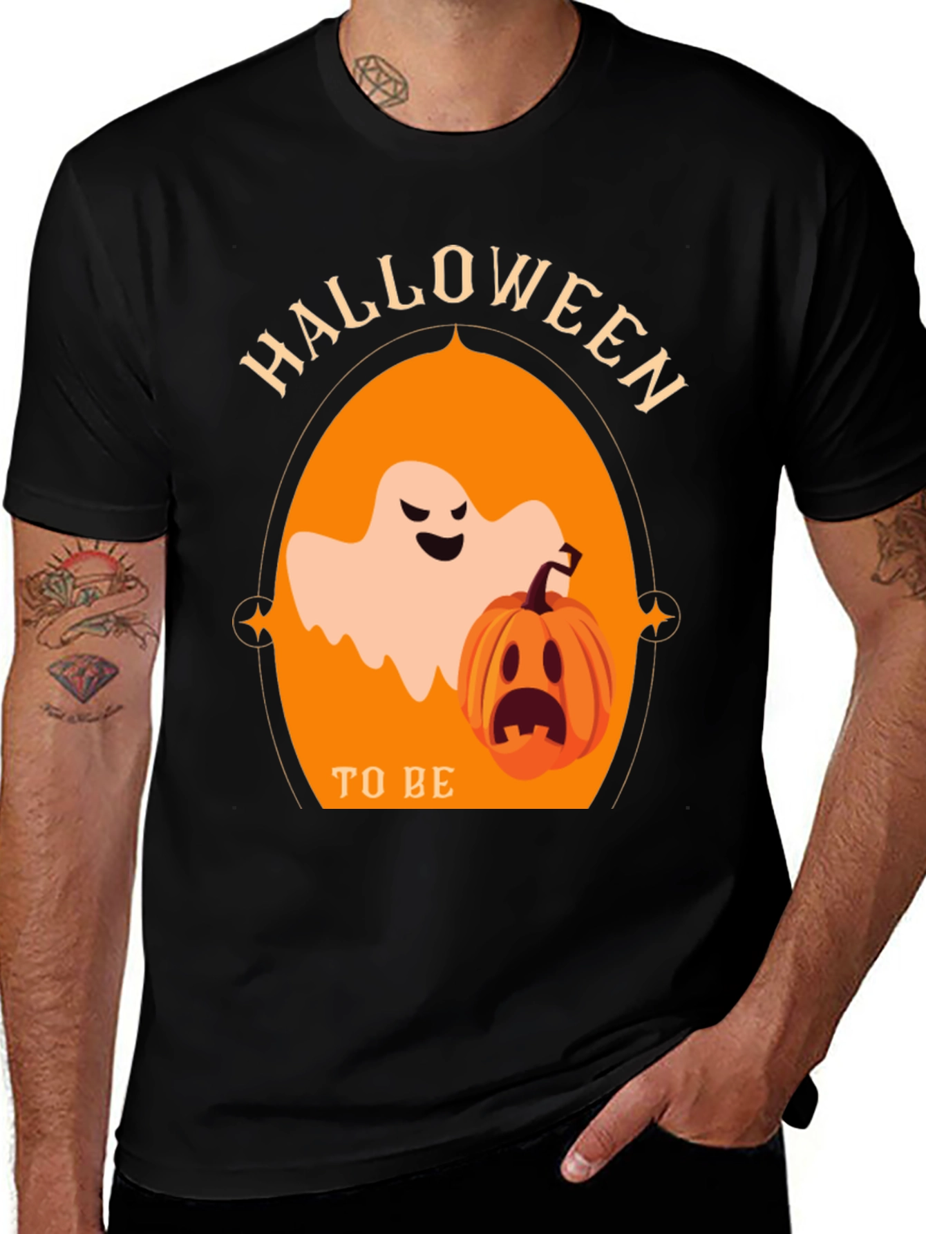 Variant 21 of Halloween Ghost & Pumpkin T-Shirt