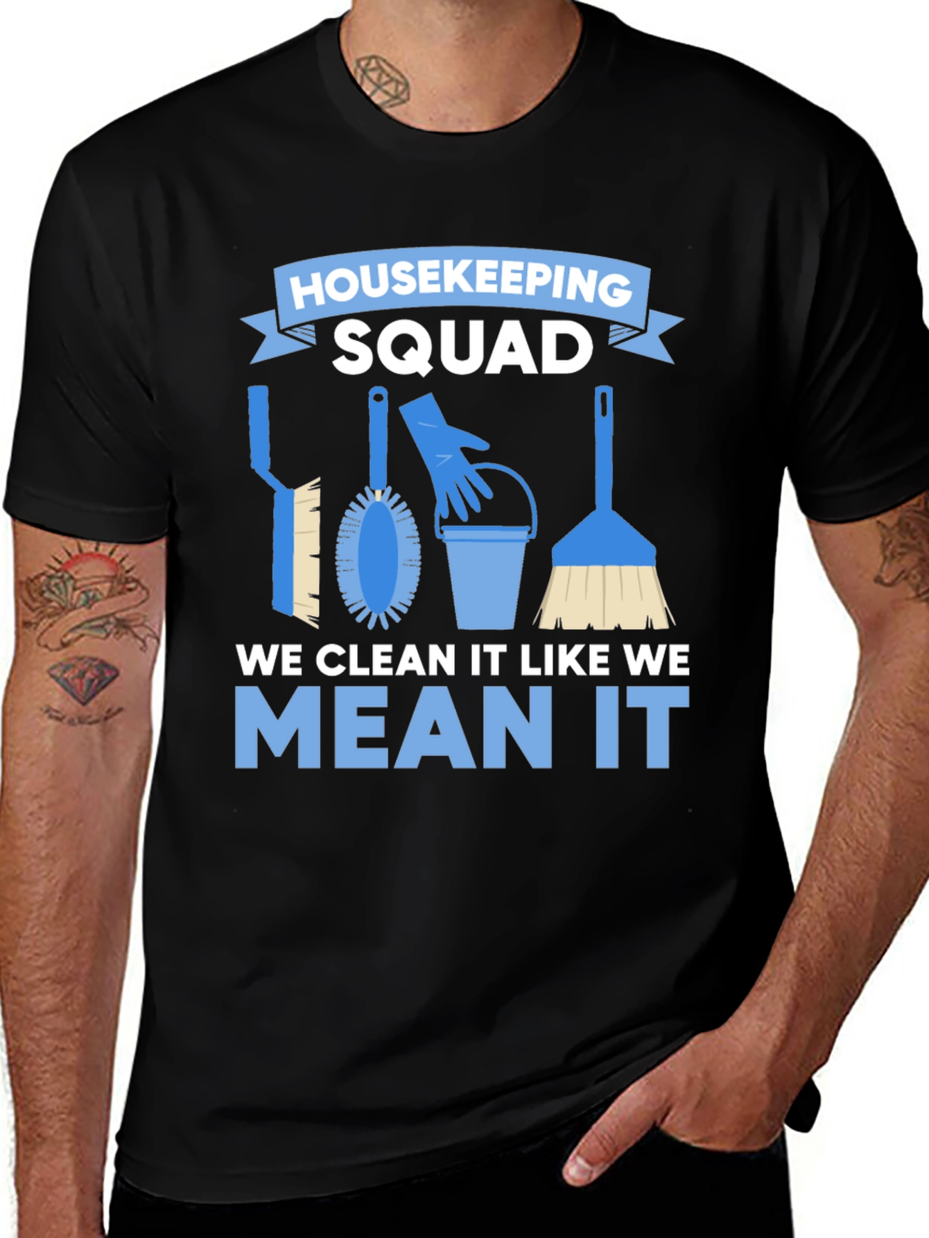 Variant 5 of Housekeeping Squad T-Shirt - Cleaning Crew Apparel