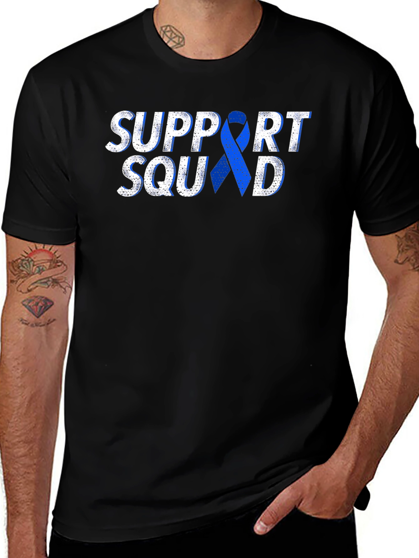 Variant 3 of Support Squad T-Shirt - Blue Ribbon Tee