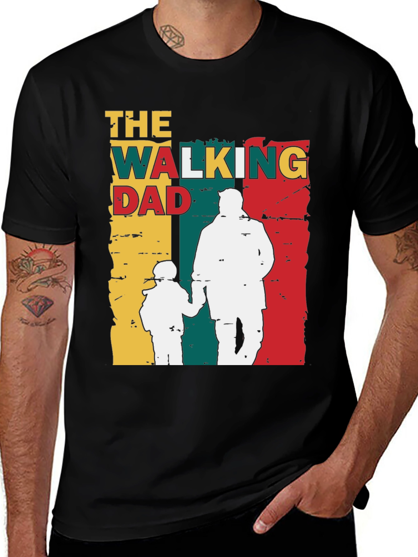 Variant 3 of The Walking Dad Graphic T-Shirt Father's Day Gift