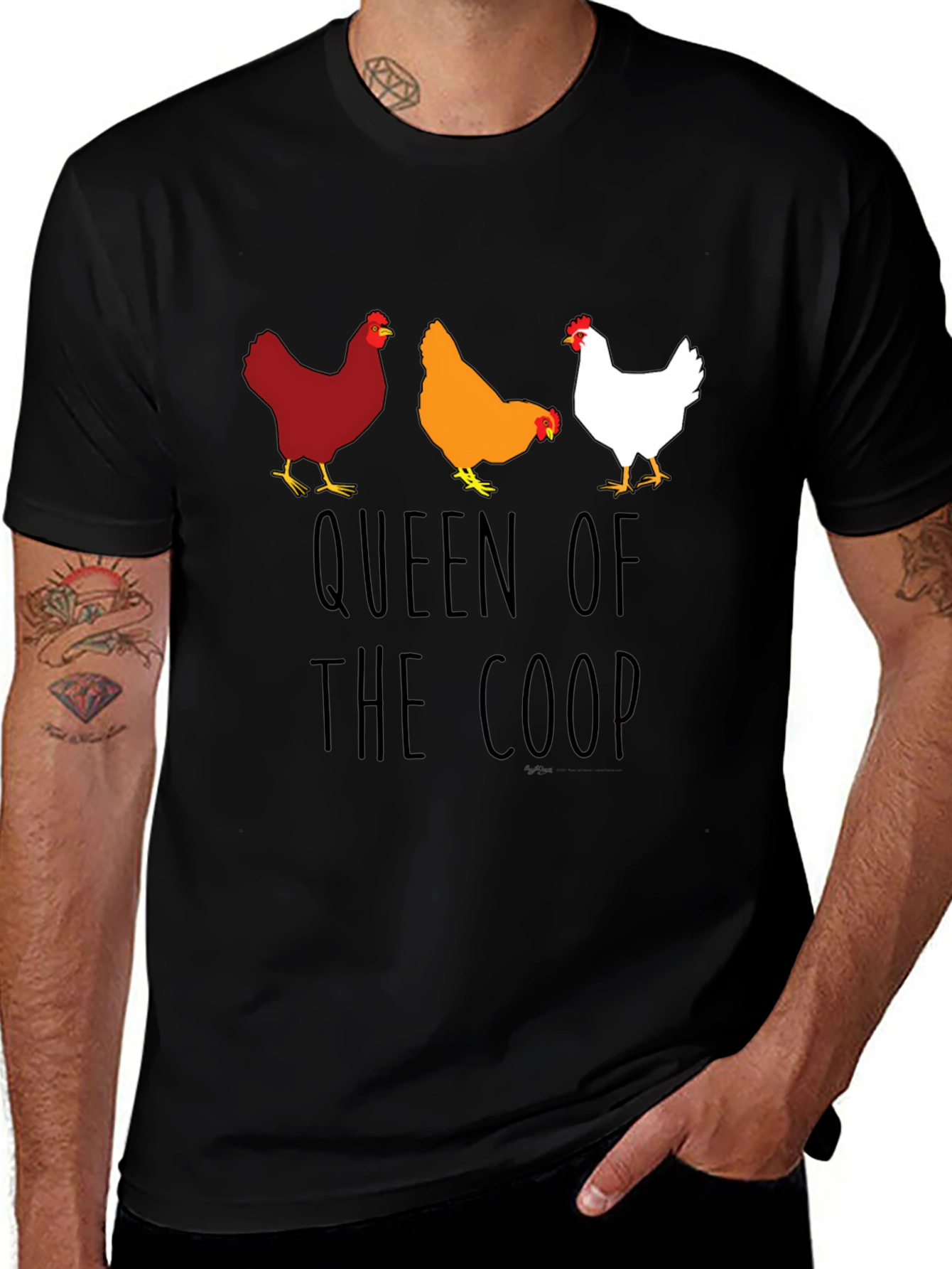 Queen of the Coop Chicken T-Shirt