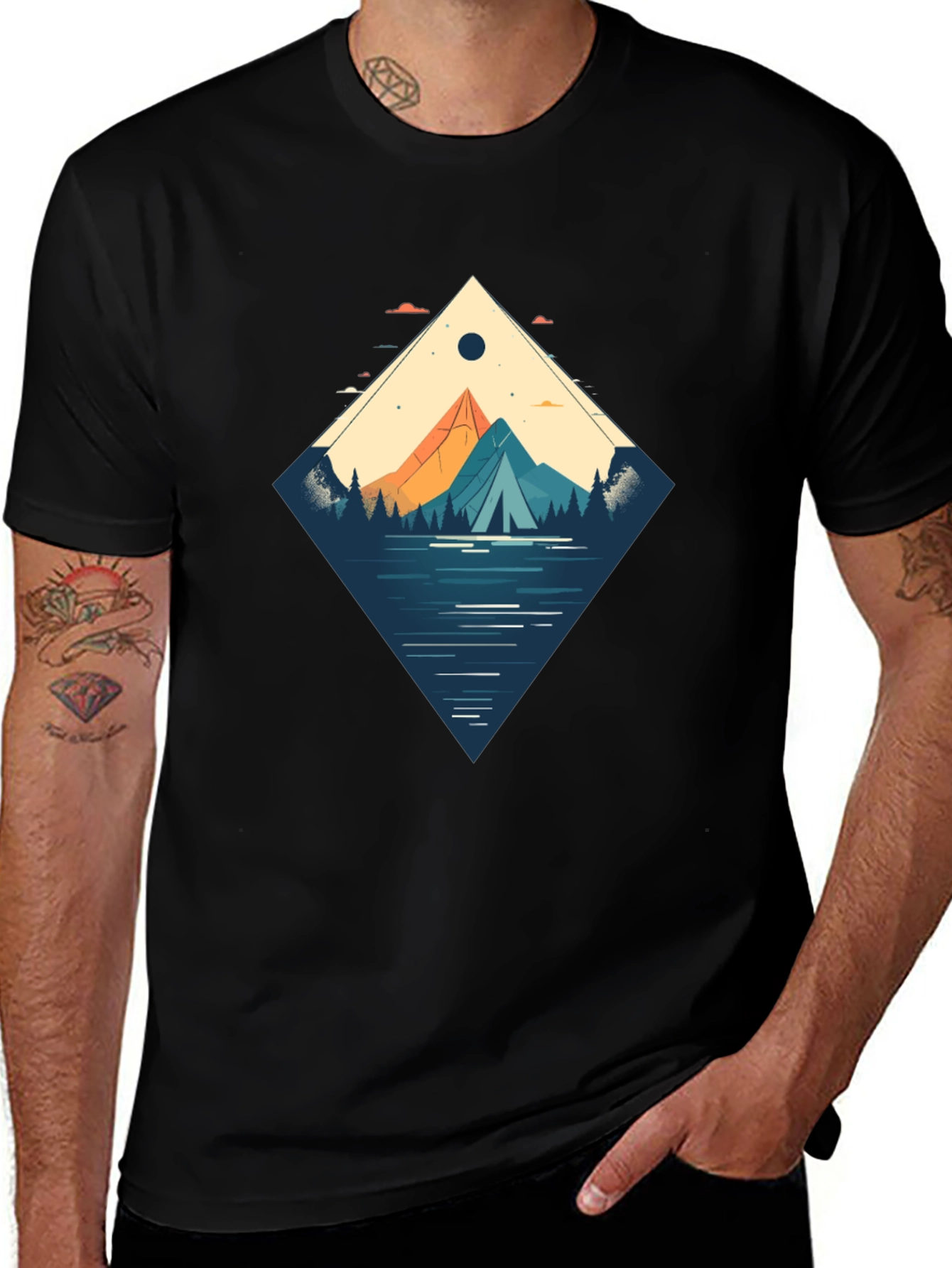 Variant 22 of Mountain Lake Graphic Tee - Adventure Ready!