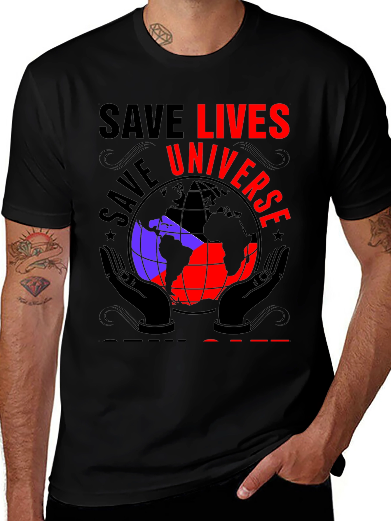 Variant 27 of Save Lives Universe Graphic T-Shirt