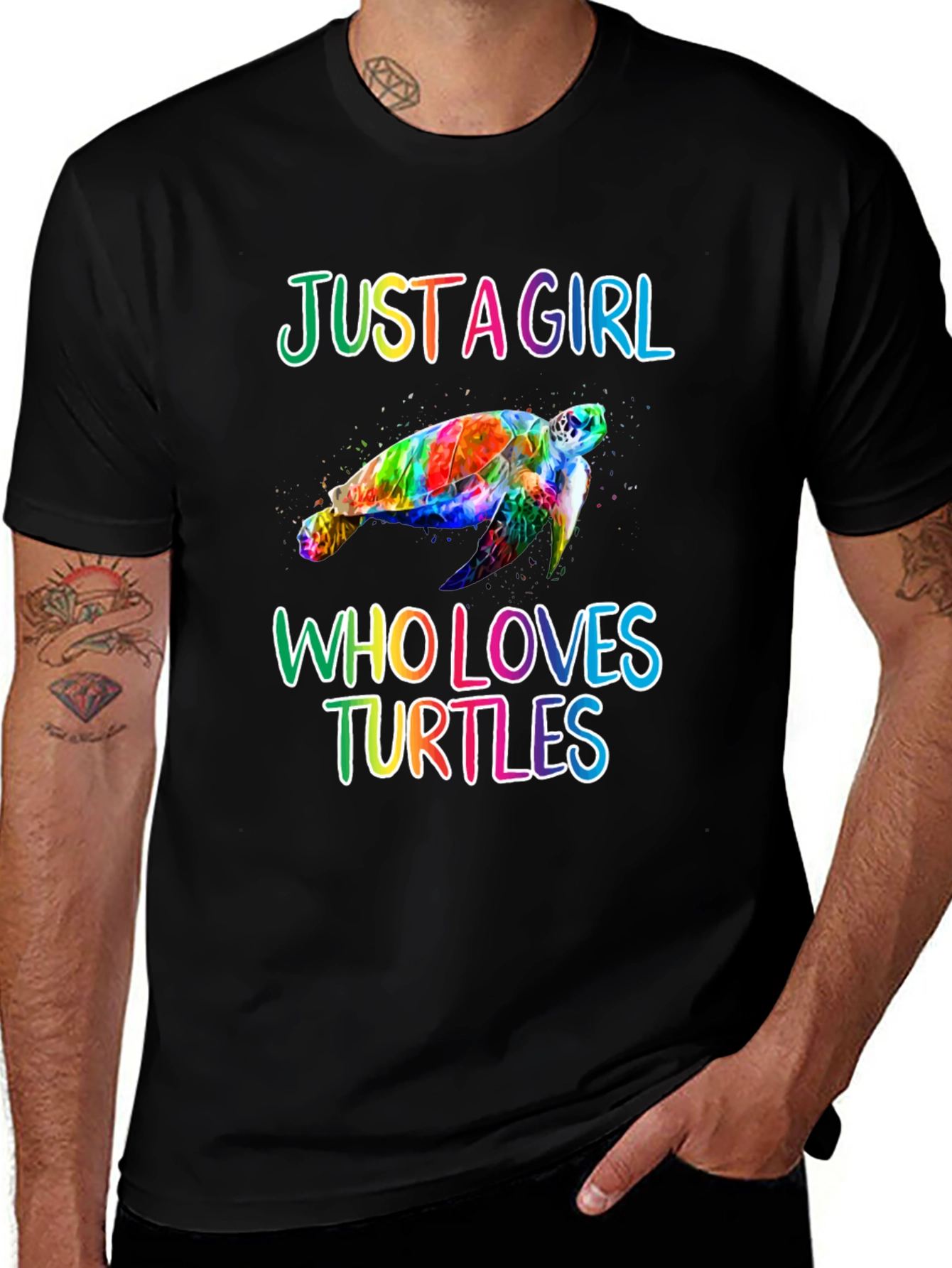 Variant 4 of Just a Girl Who Loves Turtles T-Shirt