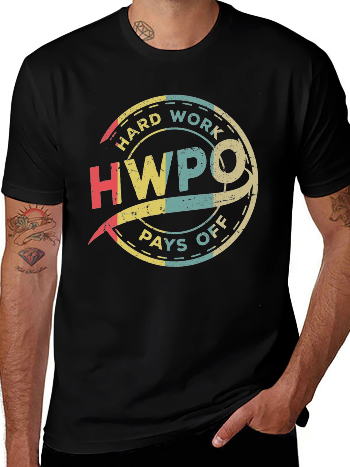 Variant 18 of Hard Work Pays Off Graphic Tee