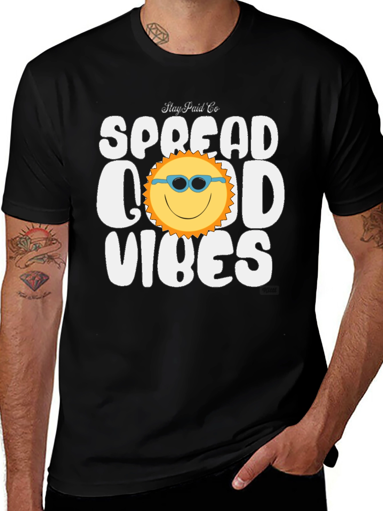 Variant 12 of Spread Good Vibes Graphic Tee