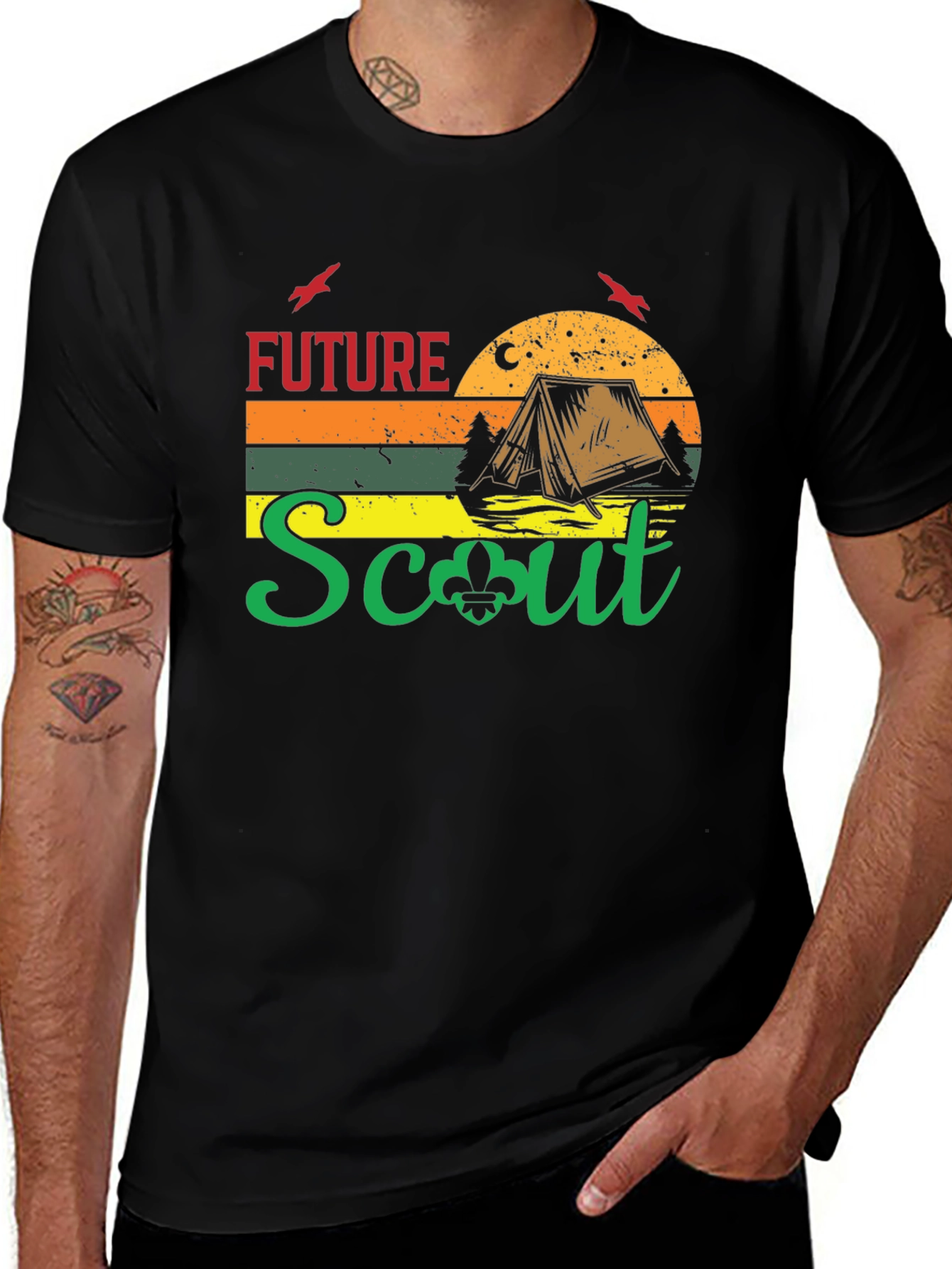 Variant 18 of Future Scout Camping Graphic T-Shirt